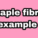 Staple fibre example