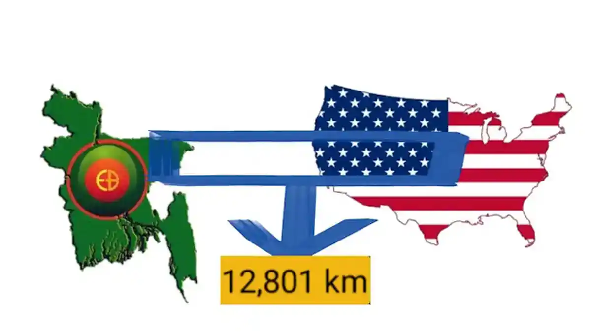 bangladesh to america distance